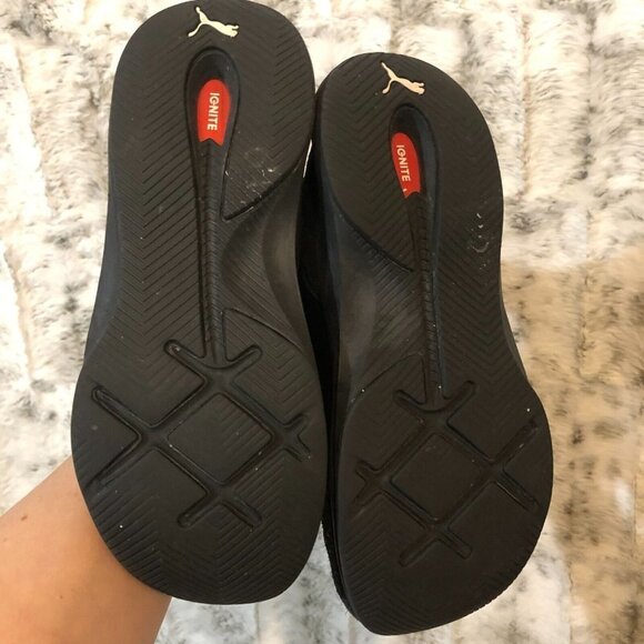 Puma Phenom Suede Training  Womens Black Sneakers Athletic Shoes 5.5 - Picture 11 of 16